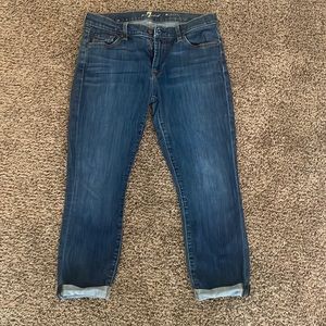 Seven for all mankind cropped jeans